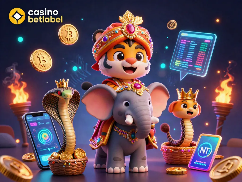 Experience thrilling gameplay at casino betlabel with vibrant 3D characters and cryptocurrency elements.